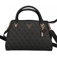 GUESS Noelle Luxury Satchel coal Logo - Schwarz