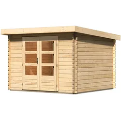 Karibu Gartenhaus Bastrup 5 - 28 mm-297 x 297 cm- naturbelassen