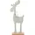 Trendline Dekoaufsteller Rentier Holz 27 x 12 cm grün natur Weihnachtsfigur
