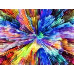 Fototapete PAPERMOON "Abstrakt Farben", bunt, B:5,00m L:2,80m, Vlies, Tapeten