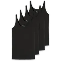 SCHIESSER T-Shirt 4er Pack Schwarz