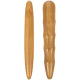 Shiatsu Massagegerät Massageroller Holz Massagestab: braun Massage Gerät für ücken Nacken Holzstäbe Camping Tischdeko für Haushalt Küche und Bad Wohnzimmer, 2 Stück