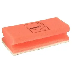 100 Schwämme eckig 4,5 cm x 15 cm x 7 cm rot/weiss Toilet , nicht kratzend