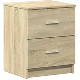 vidaXL Nachtschrank 2 Stk. 40 x 36 x 50 cm Grau