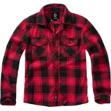 Brandit Textil Langarmhemd kariert Rot 122/128