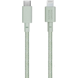 NATIVE UNION Belt Cable USB-C to Lightning 3m Smartphone-Kabel, Lightning, USB-C, Lightning, USB-C (300 cm) grün