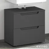 evineo ineo5 Unterschrank B: 60 cm, 2 Auszüge, mit Griffmulde, ohne Waschtischanbindung BE0314AN