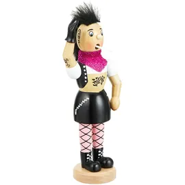 Dekohelden24 Räucherfrau als Punk Lady, ca. 19 cm