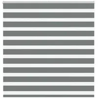 VidaXL Zebrarollo Dunkelgrau 145x100 cm Stoffbreite 140,9 cm Polyester