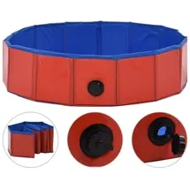 vidaXL Hundepool Faltbar Rot 80×20 cm PVC