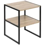 5five simply smart Nachtschrank Aliaj 40 x 40 x 50 cm Holz- und Schwarzoptik