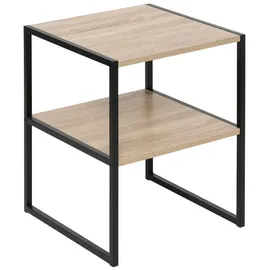 5five simply smart Nachtschrank Aliaj 40 x 40 x 50 cm Holz- und Schwarzoptik