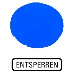 Eaton 218321 Tastenlinse, flach blau, ENTSPERREN M22-XDL-B-D14