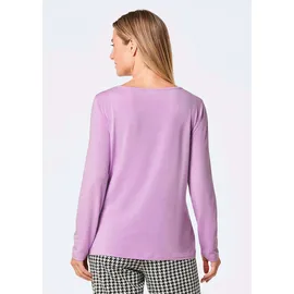 GOLDNER Shirt mit Glitzerprint, Rundhals in flieder gemustert), | Gr.: 50