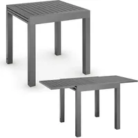 Juskys Laki Gartentisch 70 x 70 x 70 cm Anthrazit
