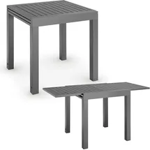 Juskys Laki Gartentisch 70 x 70 x 70 cm Anthrazit
