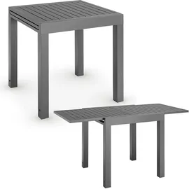 Juskys Laki Gartentisch 70 x 70 x 70 cm Anthrazit