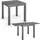Juskys Laki Gartentisch 70 x 70 x 70 cm Anthrazit