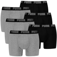 Puma Boxershort 6er Pack in Schwarz/Grau | Gr.: M