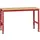Manuflex Grundtisch UNIVERSAL Standard, Tischplatte Multiplex, 1500x800, rubinrot
