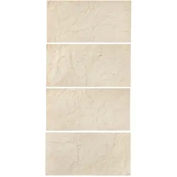 VEVOR 3D-Wandpaneele 4er-Set 120x60cm PU-Steinoptik Wandverkleidung Steingelb