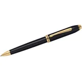 CROSS JEANS ® Cross Townsend Schwarz-Lack 23 K goldplattierten Beschlägen