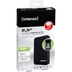 Intenso Portable Festplatte 2,5" USB 3.0, 2TB, Klavierlackoberfläche