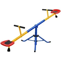 Costway - 2 Sitzer Schaukelwippe, Gartenwippe 360° drehbar, Kinder