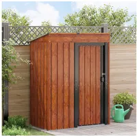 vidaXL Gartenhütten Braun 137 x 81 x 180 cm Metall