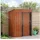 vidaXL Gartenhütten Braun 137 x 81 x 180 cm Metall