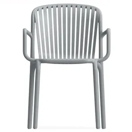 konsimo® Gartenstuhl 57,5 x 53 x 82,5 cm grau 2 St.