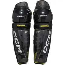Ccm Schienbeinschützer CCM Tacks XF Junior 12 Zoll - Weiß,Schwarz - 12′′