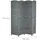 Relaxdays Paravent Raumteiler, HxB: 170x160 cm, Faltbarer Raumtrenner, 4-teiliger Sichtschutz, Holz & Papierseil, grau
