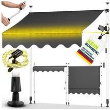 tillvex Klemmmarkise 400 cm grau
