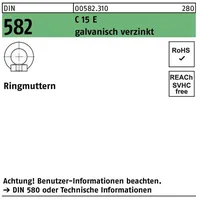 Industrial Quality Supplies DIN 582 C Ringmuttern C15E M