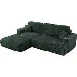 MKS Ecksofa OVO Cord 4-Sitzer Grün