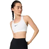 Nike Swoosh Medium Support Sport-BH Damen White/Stone Mauve/Black S
