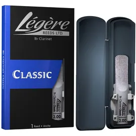 Légère Reeds BbKlarinettenblatt, Classic, Blattstärke 2.00 BB2.00 Hochwerti...