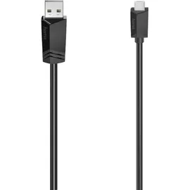 Hama USB-Micro-B 0,75 m Schwarz