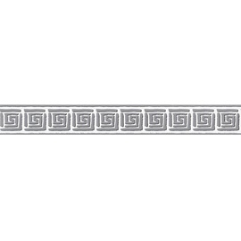 A.S. Création selbstklebende Bordüre Only Borders Borte 5,00 m x 0,05 m grau schwarz weiß Made in Germany 936461 93646-1