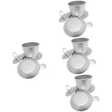 ABOOFAN Vietnamesische Geschirr Kaffeefilter Alu 4 Sets Kaffeeliebhaber Zum Übergießen Von Kaffeemaschine Vietnamesischer Kaffeefilter Kaffeezubehör Für Kaffeeliebhaber Vietnamesischer Kaffeetropfer