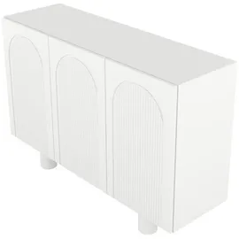 skandica Sideboard 135,7 x 90,6 cm Weiß