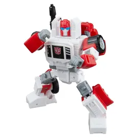 Transformers Age of the Primes Swerve, verwandelbare Deluxe-Klasse Action-Figur 11 cm, Blau/Weiß