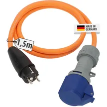 Brennenstuhl CEE-Adapter Camping 1,5 m orange