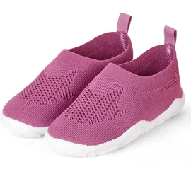 Sterntaler Badeschuhe einfarbig – Baby Aquaschuhe – Mädchen Strand Slipper mit flexibler Sohle – schnelltrocknend & leicht - Ideal für Strand & Schwimmbad - Kinder Bademode – Farbe purpur, Größe 30
