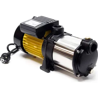 Wiltec Mehrstufige Kreiselpumpe 6000l/h 550W 35m, Ansaughöhe 9m, 2850u/min, Wasserpumpe für Hauswasserwerke, Haus und Garten