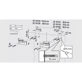 SIEPER LED-Spiegelschrank KHX weiß Hochglanz 80,4 x 74 cm,