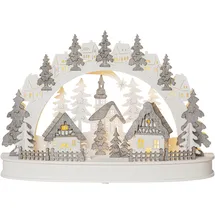 Star Trading LED Schwibbogen Grauberg 3D 58 x 4 x 38 cm