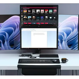 Satechi Multimedia Pro Dock + USB Hub, Grau,