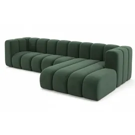 kaiser möbel Eckcouch Veloursstoff 287 cm 3-Sitzer Grün